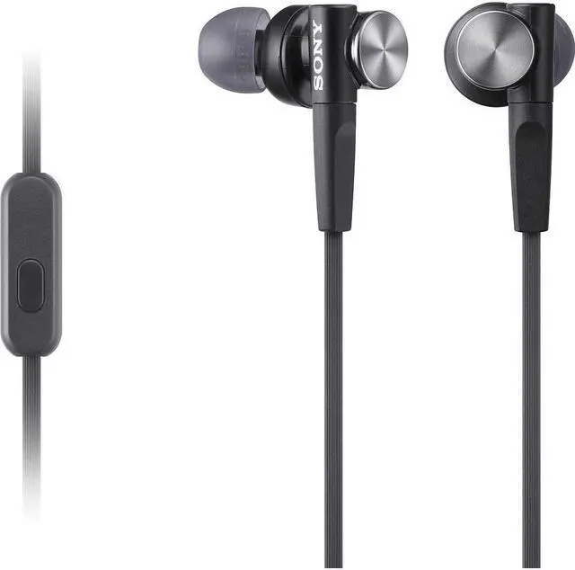 Alt view image 6 of 17 - Sony MDR-XB50AP Extra Bass In-Ear Headphones (Black)