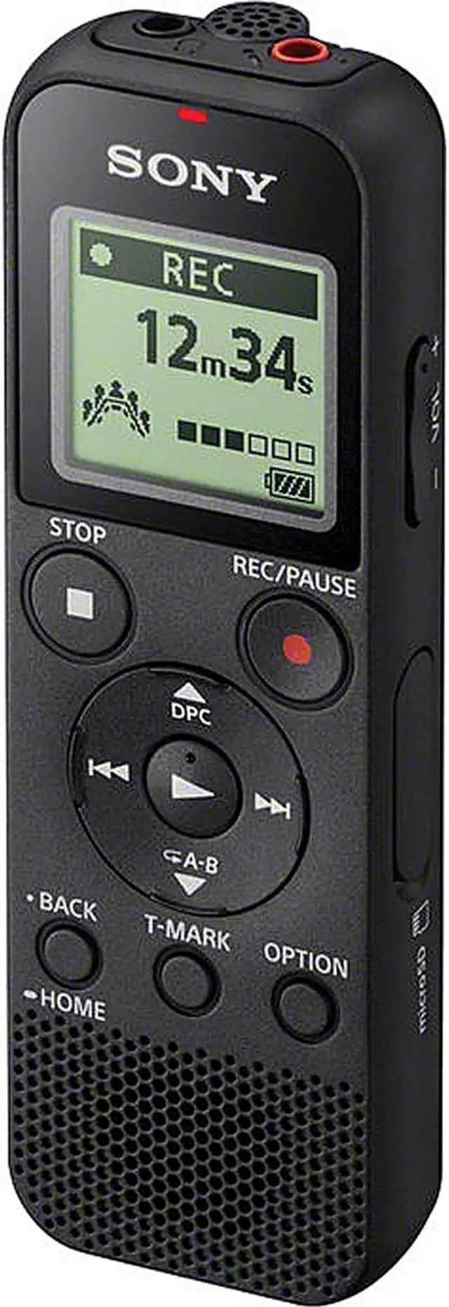 Alt view image 13 of 20 - Sony ICD-PX370 4GB Mono MP3 Digital Voice Recorder with Built-in USB - Black