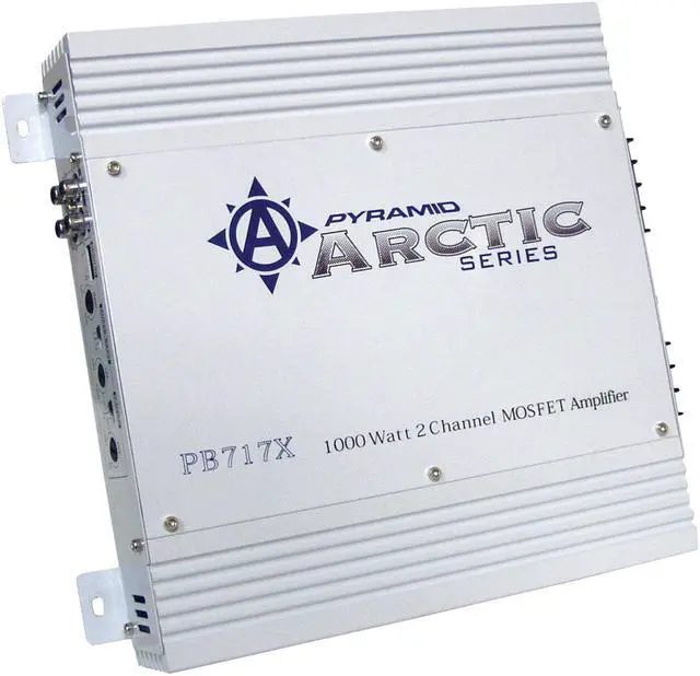 Main image of Pyramid Car Audio PB717X Arctic Series 2-Channel Bridgeable Class AB Amp (1,000 Watts)