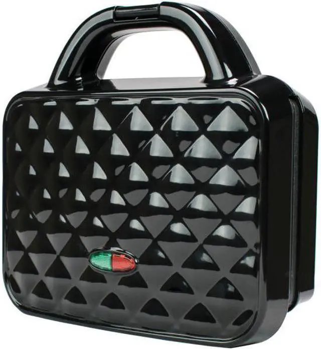 Alt view image 3 of 5 - BRENTWOOD APPLIANCES TS-239BK COUTURE DL WAFFLE MKR BLK