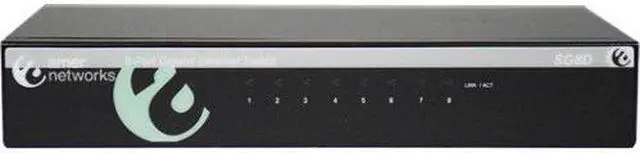 Main image of Amer SG8D 8 Port 10/100/1000 Mbps Gigabit Ethernet Desktop Switch