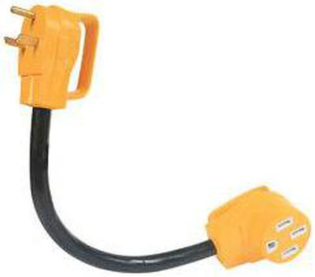 Alt view image 4 of 7 - Camco PowerGrip 30A/50A Dogbone RV Power Cord Adapter 55183