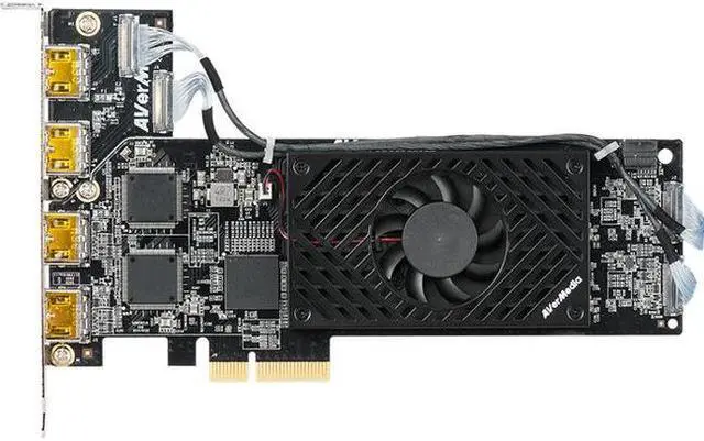 Alt view image 4 of 6 - AVerMedia 1080p60 HDMI 4-Channel PCIe Video Capture Card w/Low Profile (CL314H1)