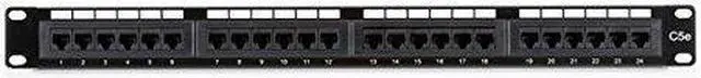 Alt view image 2 of 9 - Black Box JPM5E24A CAT5E Patch Panel 24 Port