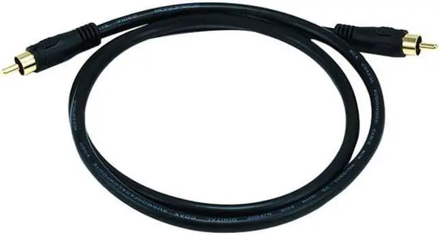 Alt view image 5 of 16 - Monoprice 3ft Coaxial Audio/Video RCA Cable M/M RG59U 75ohm (for S/PDIF, Digital Coax, Subwoofer & Composite Video)