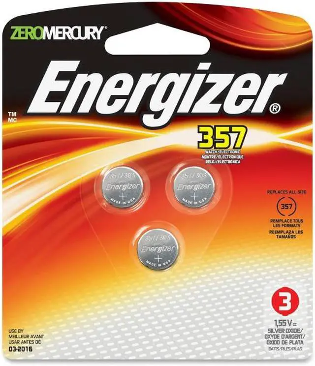 Alt view image 7 of 10 - ENERGIZER-BATTERIES 357BPZ-3 ENERGIZER 357 3V BATTERY 3-PK