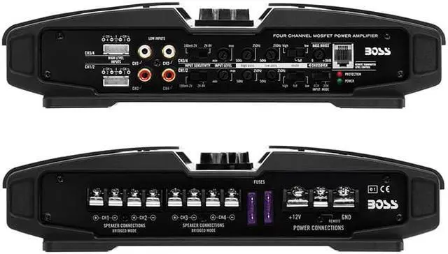 Alt view image 10 of 11 - Boss Audio PF2600 2600W 4 Channel Car Audio Amplifier Power LED Amp+Remote