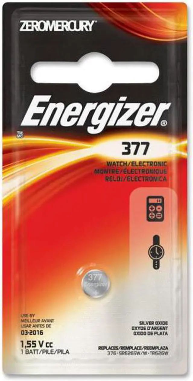 Alt view image 3 of 4 - Energizer 1.5V Watch Battery 377BPZ Unit: EACH
