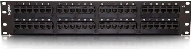 Alt view image 14 of 15 - C2G 37200 48-PORT CAT6 110-TYPE PATCH PANEL