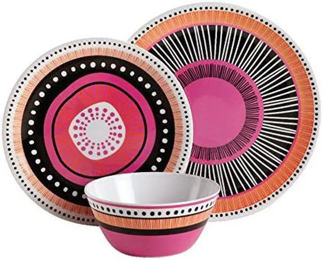 Alt view image 2 of 5 - Gibson Overseas 107282.12 Gh Almira Melamine Dw Set 12Pc