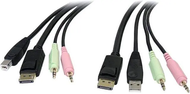 Alt view image 2 of 10 - 4-IN-1 USB DISPLAYPORT KVM SWIT
