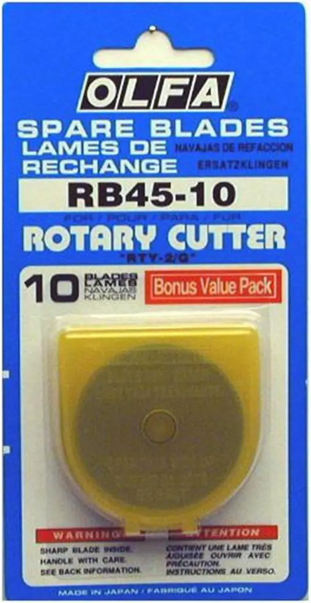 Alt view image 4 of 6 - OLFA RB45-10 Rotary Straight Blade,45mm W, PK10