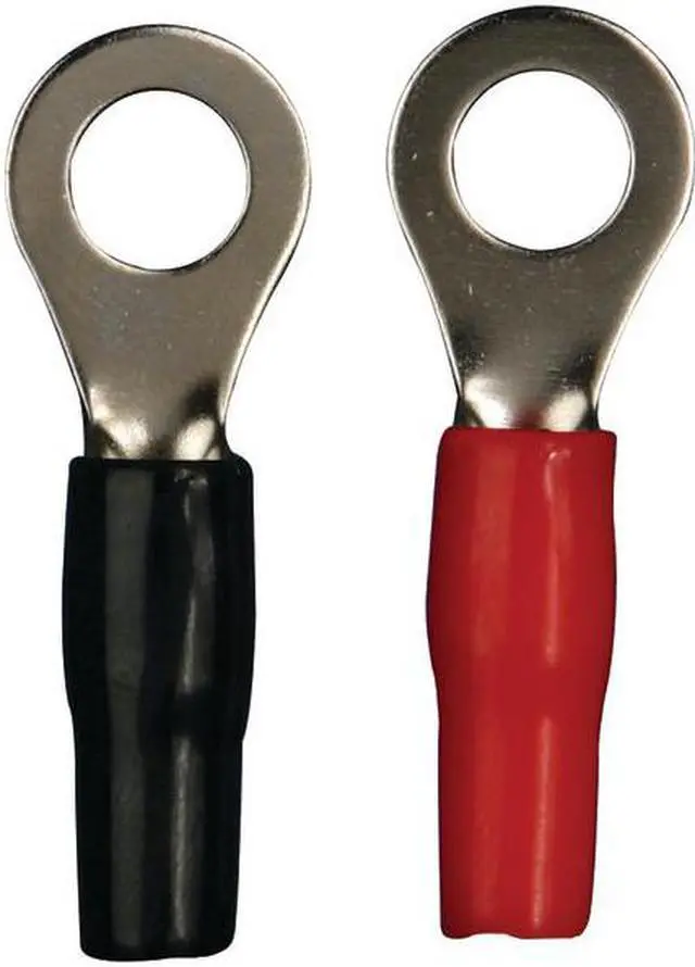 Main image of Nickel Ring Terminal 4 Gauge 5/16 inch Package of 50 - MTR IB4GRNRT-50
