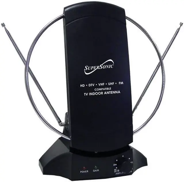 Alt view image 2 of 5 - Supersonic SC-605 HDTV and Digital Amplified TV Indoor Antenna