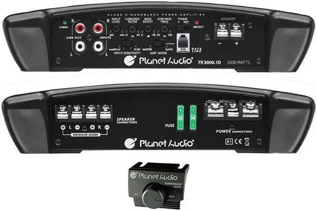 Alt view image 10 of 13 - Planet Audio TR3000.1D 3000-Watt Mono Class D 1 Ohm Stable Car Audio Amplifier