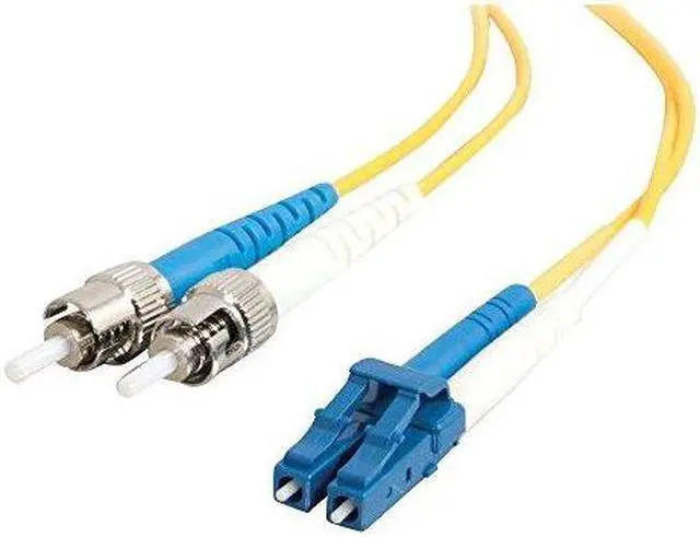 Alt view image 3 of 7 - THIS IS A 6M LC (MALE) TO ST (MALE) YELLOW DUPLEX RISER-RATED FIBER PATCH CABLE.
