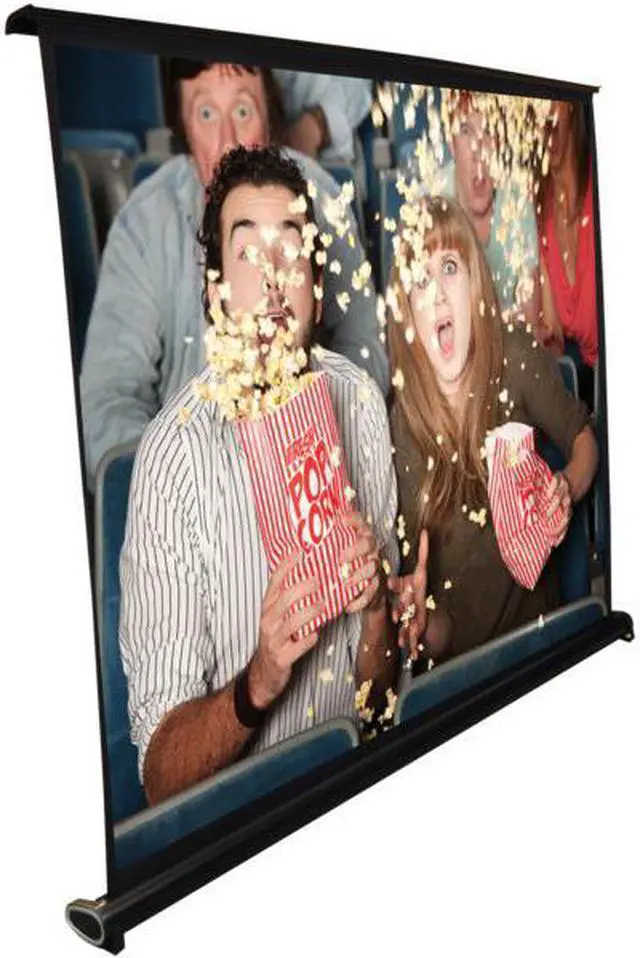 Alt view image 3 of 3 - upgraded 2018 portable projector screen  mobile projection screen stand, lightweight carry & durable easy pull out system for schools meeting conference indoor outdoor use, 40 inch by pyle prjtp46