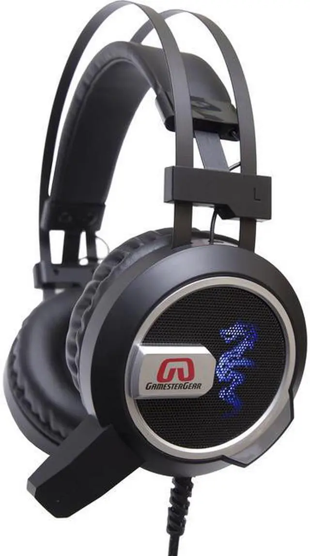 Alt view image 8 of 12 - Gamestergear Falcon Over The Ear Stereo Pc Gaming Headset With Microphone Led Lights
