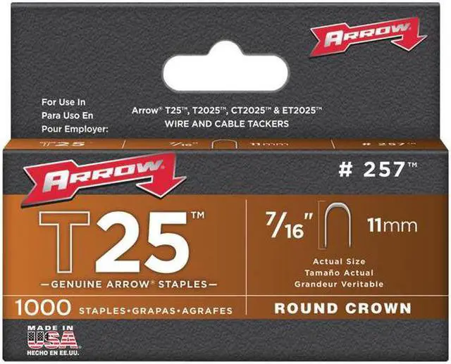 Alt view image 2 of 2 - Arrow Fastener 7/16" Staple 257 Unit: EACH Contains 5 per case