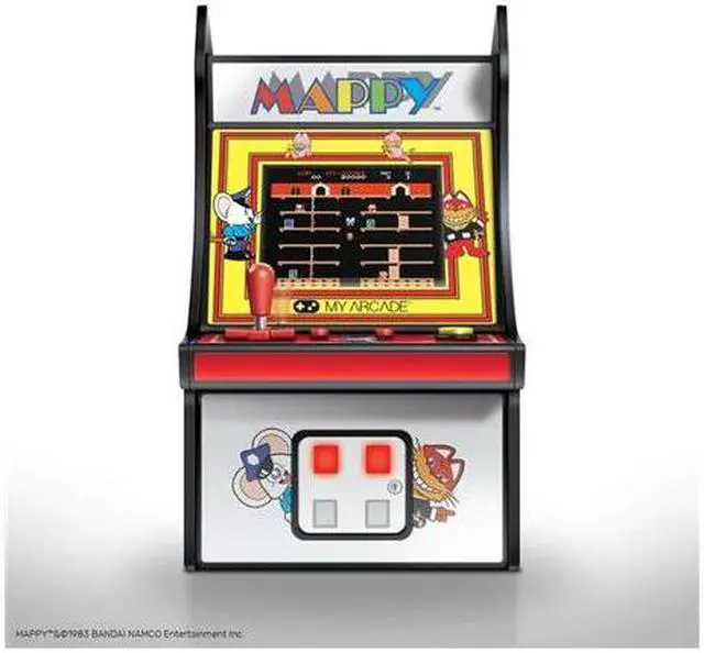 Alt view image 10 of 20 - MY ARCADE Bandai Namco MAPPY 6" Micro Arcade Machine Portable Handheld Video Game