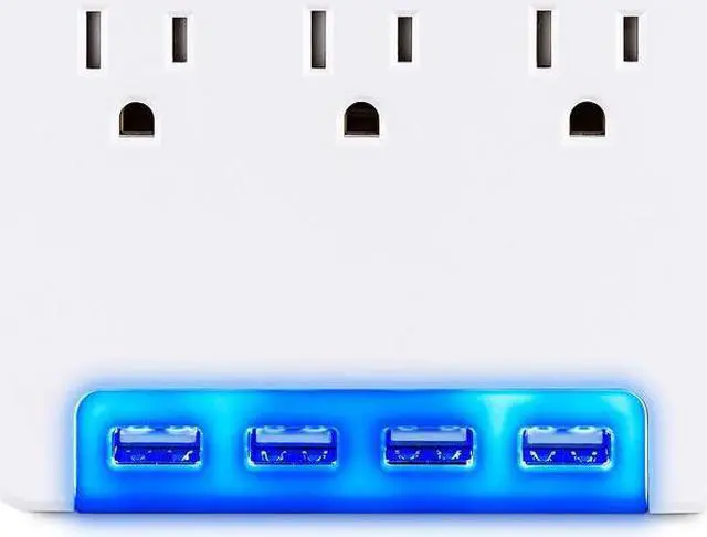Alt view image 4 of 8 - CyberPower P3WUH Wall Tap Outlet