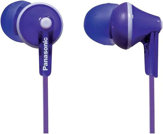 Alt view image 11 of 14 - Panasonic Rp-tcm125-v Tcm125 Earbuds With Remote & Microphone (Purple)
