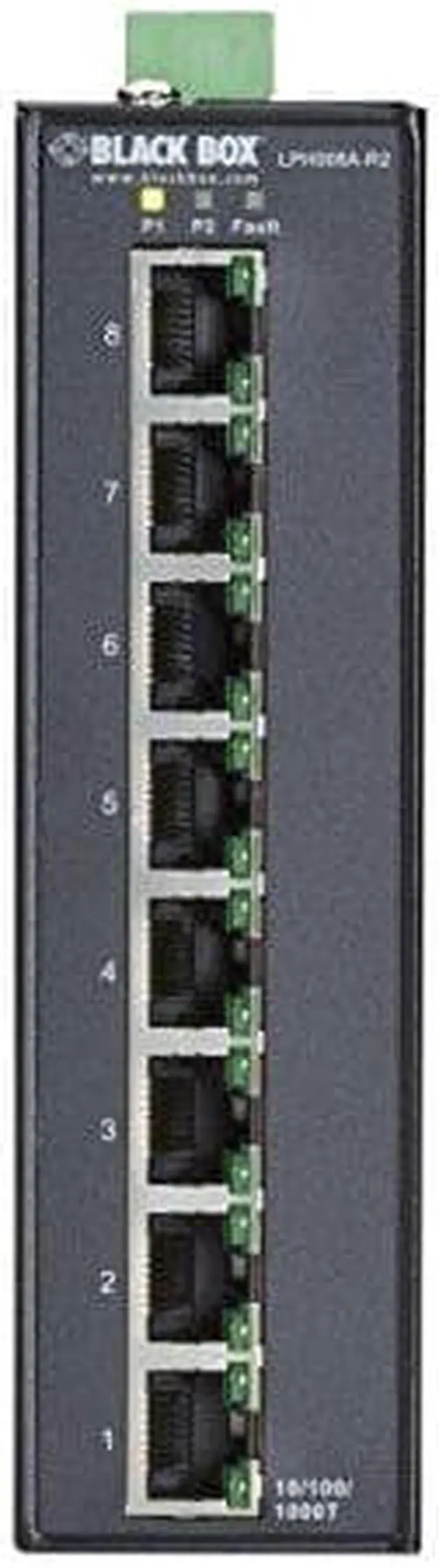 Alt view image 4 of 12 - Black Box Network Services LPH008A-R2 Hardened Gigabit Poe Plus Switch, 8-Port