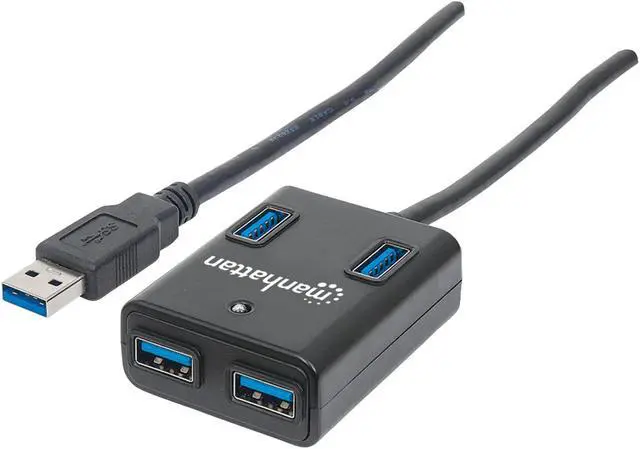 Alt view image 6 of 14 - MANHATTAN 162296 SuperSpeed USB 3.0 Hub
