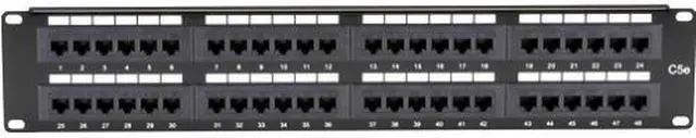 Alt view image 2 of 4 - BLACK BOX JPM5E48A CAT5E PATCH PANEL 48 PORT