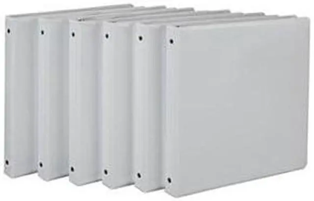Main image of Samsill Economy 1" 3 Round Ring View Binder 12 Pack White I008537C