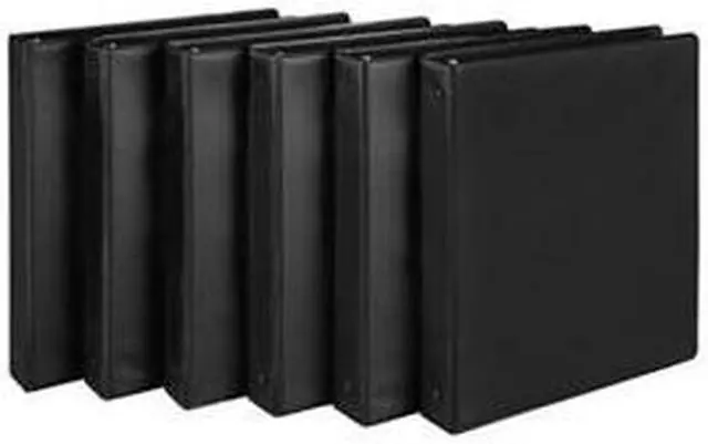 Alt view image 2 of 12 - Samsill 1/2" 3-Ring View Binders Black 12/Pack (I08510C)