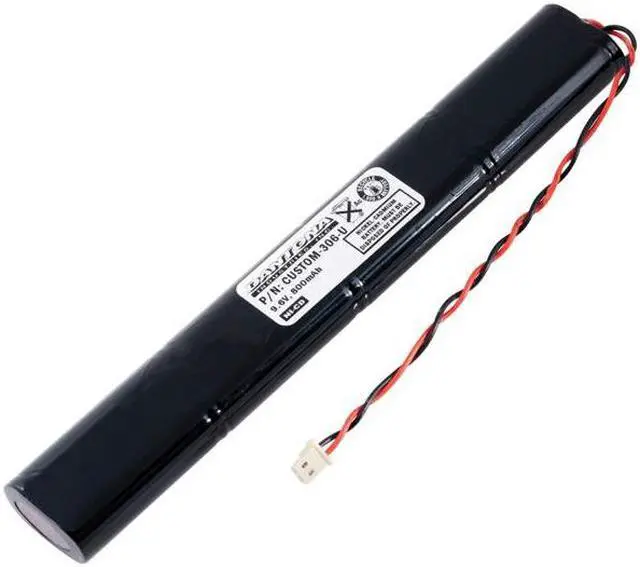 Alt view image 2 of 4 - Dantona CUSTOM-306-U 800mAh Replacement Emergency Light Battery