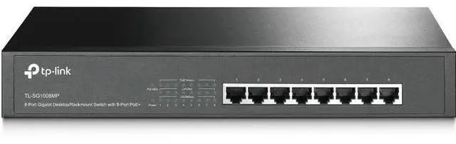 Alt view image 9 of 20 - TP-Link TL-SG1008MP - switch - 8 ports - unmanaged - rack-mountabl (TL-SG1008MP)