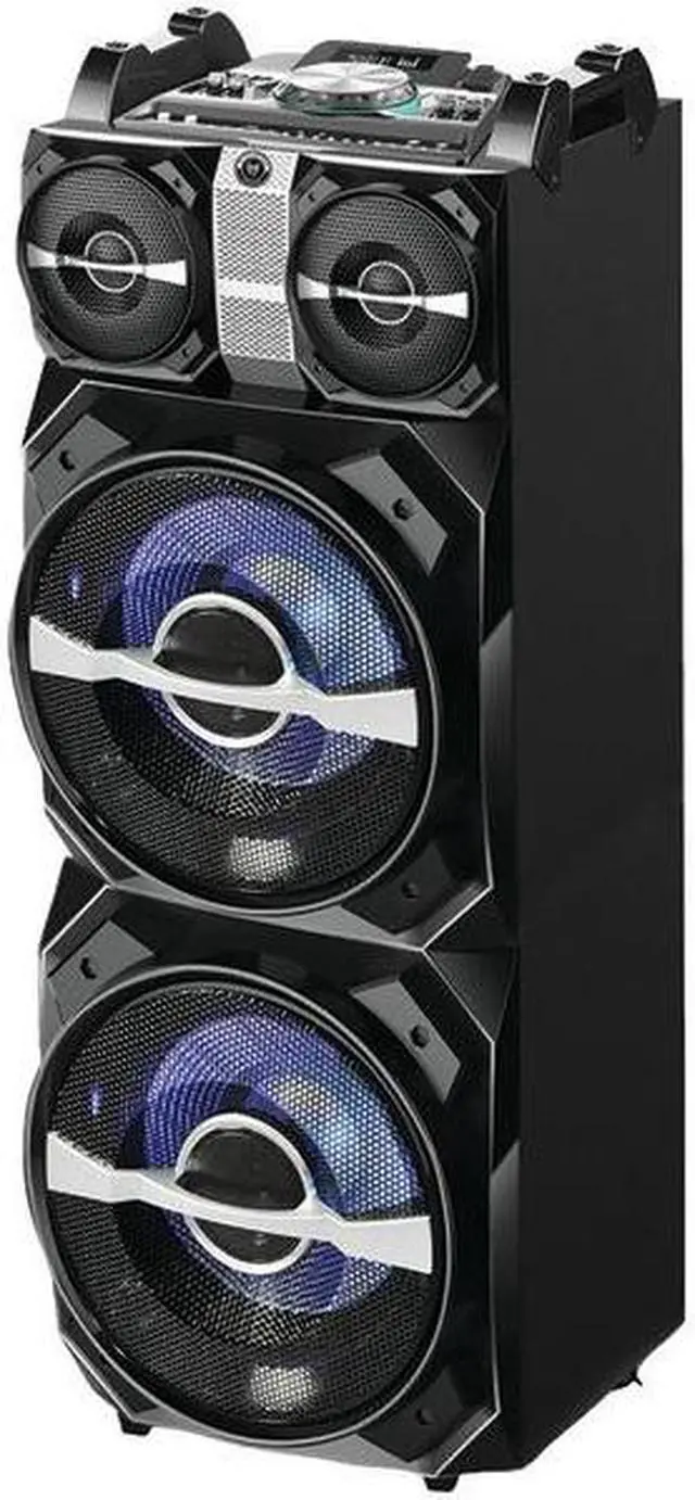 Alt view image 5 of 6 - Blackmore BJS-198BT Portable, Amplified, 4way audio entertainment system with dual 12" Subwoofers, Bluetooth Connectivity, Mp3 playback and LED illumination.