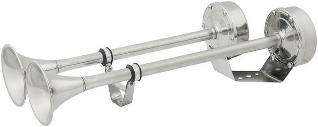 Alt view image 4 of 7 - Marinco/Guest/AFI/Nicro/BEP 10029XLP HORN DUAL TRUMP W/PLASTIC CVR