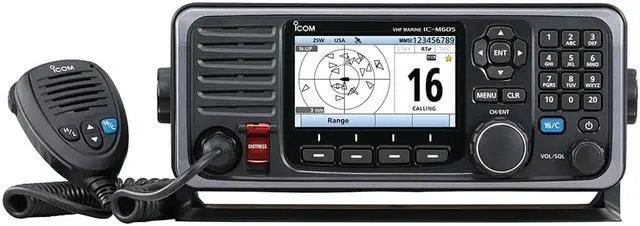 Alt view image 3 of 6 - Icom M605 Fixed Mount 25W Vhf W/Color Display, Ais & Rear Mic Connector  Channels - Available = None ; Dsc Class = None