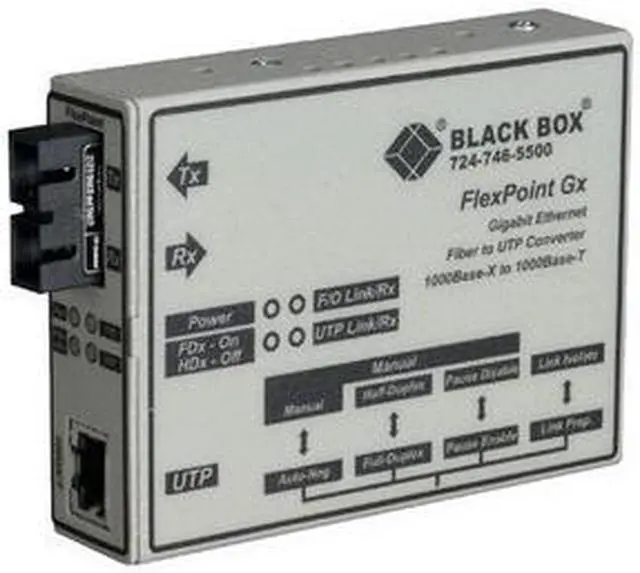 Alt view image 5 of 11 - Black Box LMC1003A-R3 Media Converter Gigabit Etherne T Multimode 850Nm 220M Sc