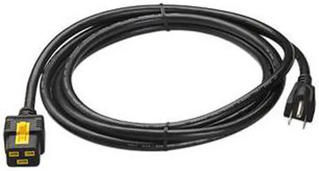 Alt view image 7 of 13 - APC AP8750 Power Cord, 5-15P, IEC C19, 10 ft., Blk, 15A
