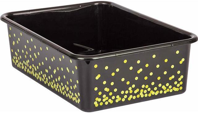 Confetti Large Plastic Storage Bin, Pack of 3