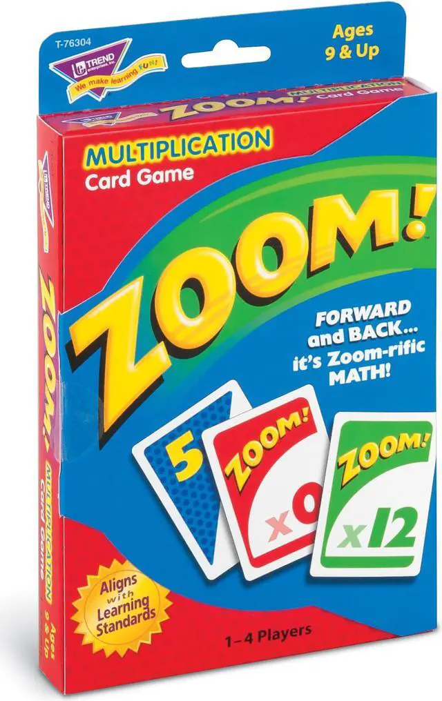 Alt view image 4 of 20 - Trend Zoom Math Card Game Ages 9 and Up T76304