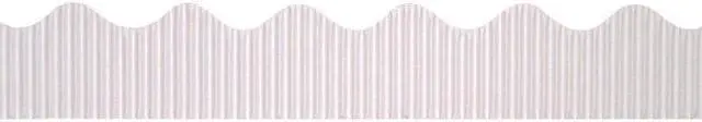 Alt view image 2 of 5 - Pacon Bordette Decorative Border, 2 1/4" X 50' Roll, White 37016