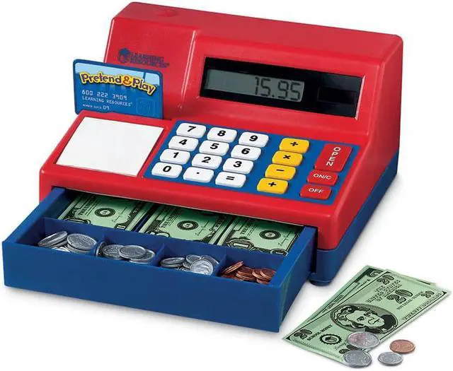 Alt view image 18 of 20 - Learning Resources Pretend & Play Calculator Cash Register