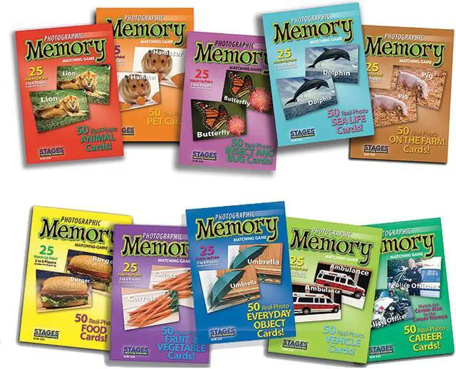 Alt view image 2 of 3 - STAGES LEARNING MATERIALS SET OF 10 MEMORY GAMES