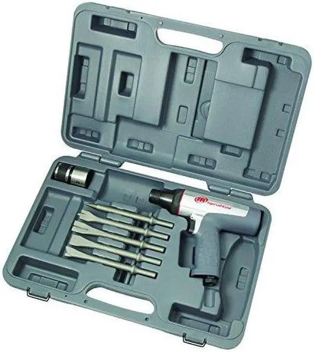 Alt view image 4 of 11 - Ingersoll Rand 122MAXK - Vibration Reduced Short Barrel Air Hammer w/ 5 Chisels