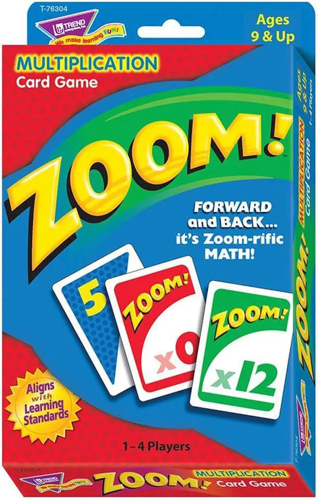 Alt view image 2 of 20 - Trend Zoom Math Card Game Ages 9 and Up T76304