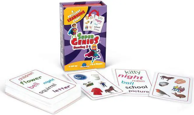 Main image of Super Genius - Reading 2 - Card Game by Blue Orange Games (01304)