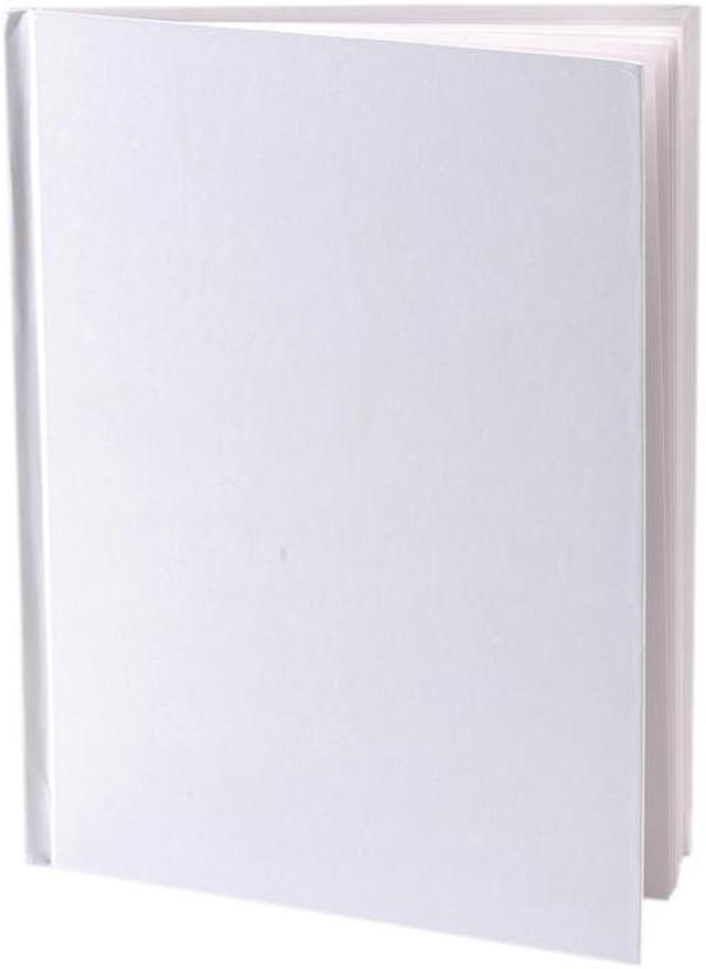 WHITE HARDCOVER BLANK BOOK 