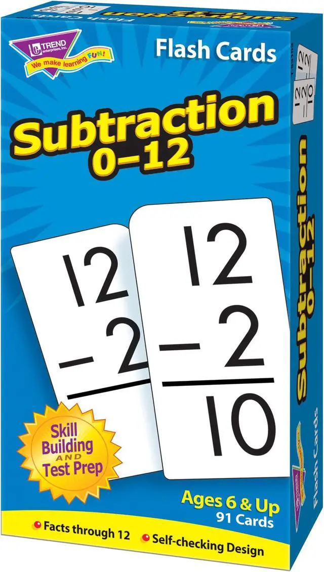 Alt view image 3 of 9 - Trend Skill Drill Flash Cards, 3 X 6, Subtraction T53103