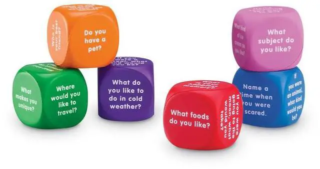 Alt view image 5 of 5 - Learning Resources Conversation Cubes 7300