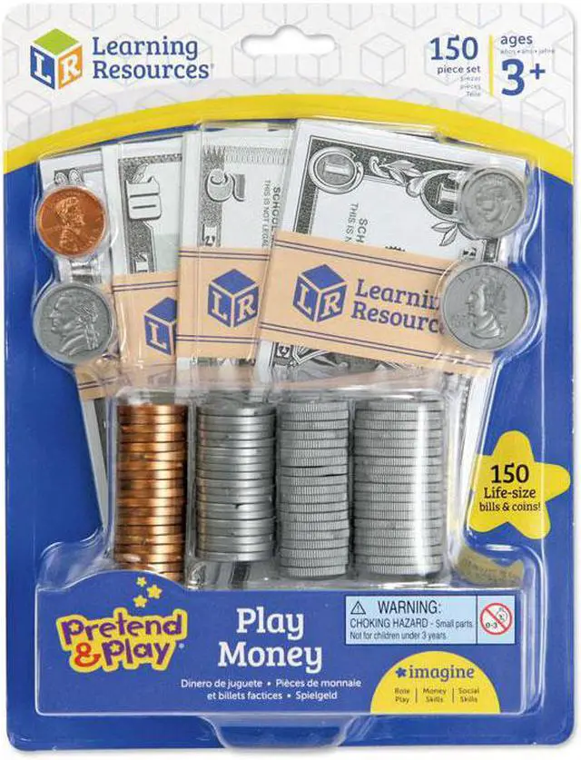 Alt view image 6 of 9 - Learning Resources LER2725 Pretend & Play Play Money